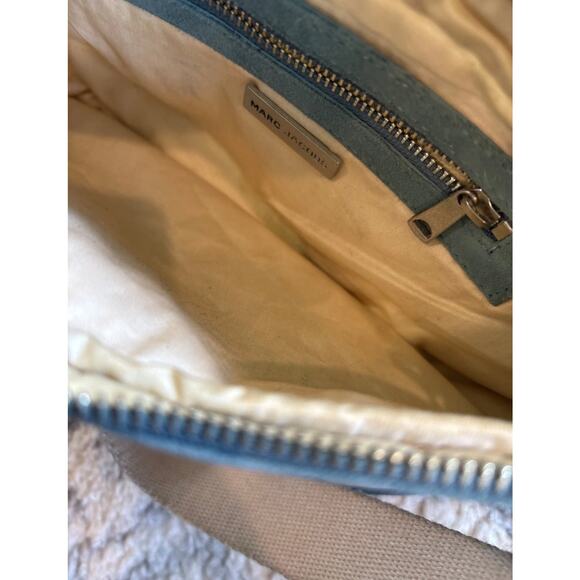 Vintage Marc Jacobs Cerulian Blue Canvas Aviator Sunglass Crossbody/Shoulder Bag - Picture 9 of 11
